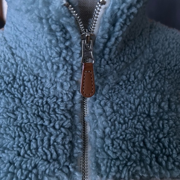 Cozy Kids Sherpa Jacket - White and Brown Thread & Supply - Picture 3 of 9